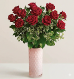 Embrace red roses bouquet
